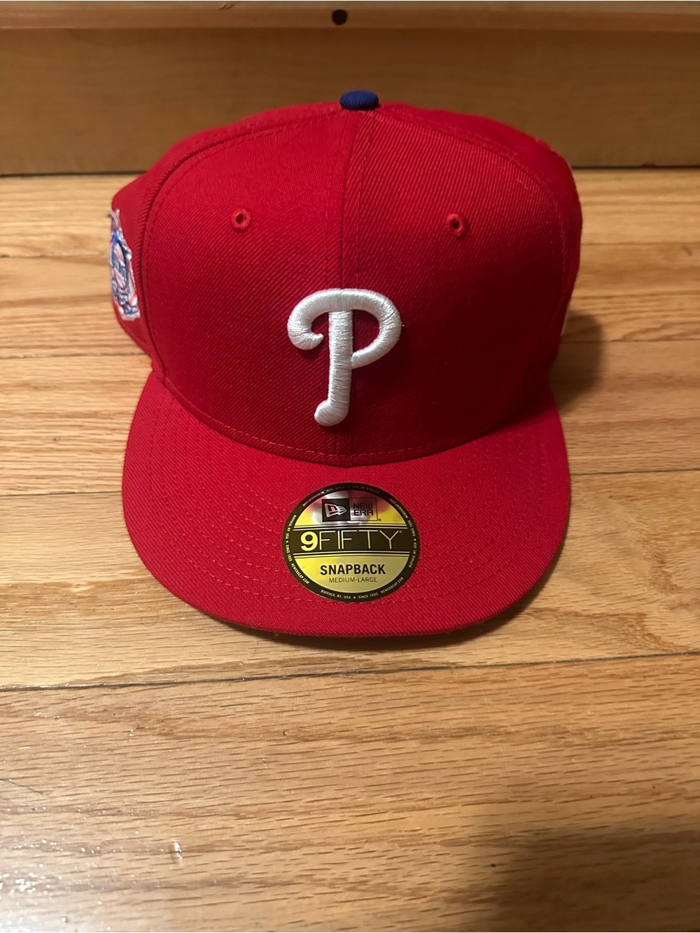 New Era Red Philadelphia Phillies Snapback Hat with White 'P'